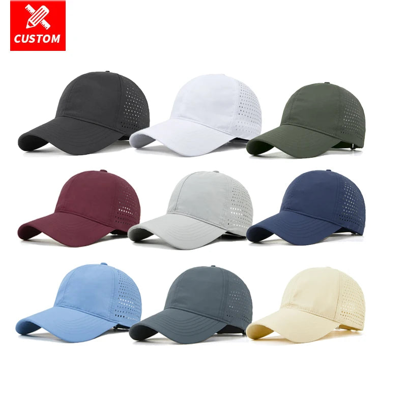 Classics 6 Panel Colorful Blank Gorras Hats Man Dad Hats Polyester Customize Fashion Blank Sports Hats and Caps