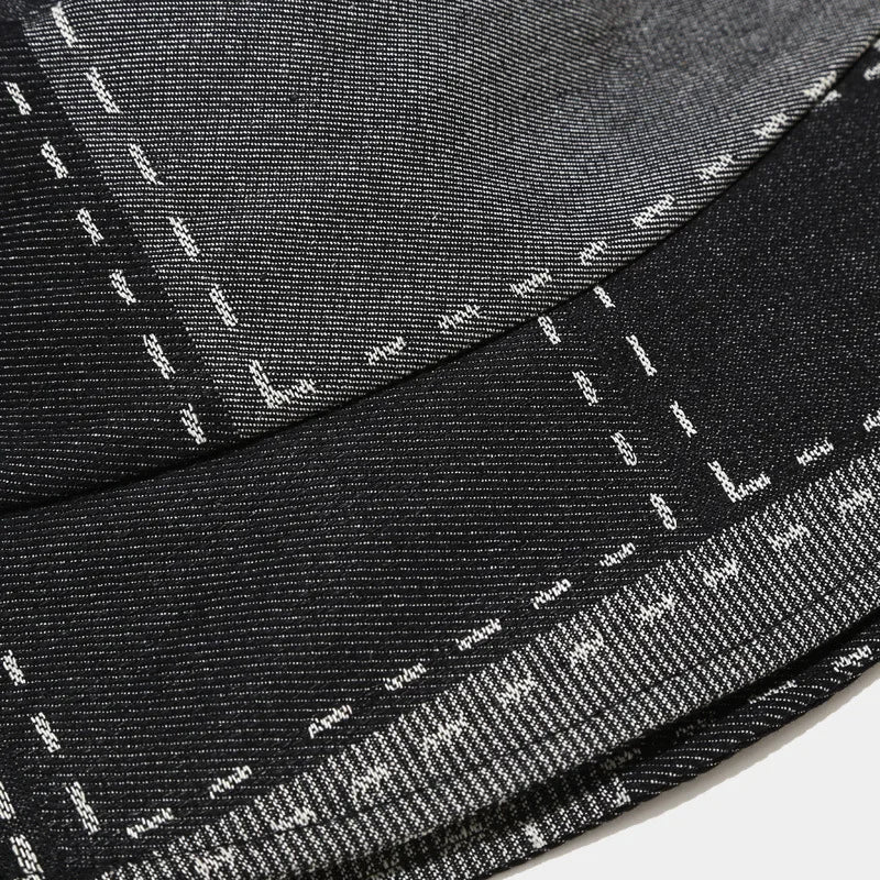 Unisex Custom logo Washed Design Denim Bucket Cap Wholesale Street Wear Torn Denim Sun Hat Wear Brim Outdoor Fishing