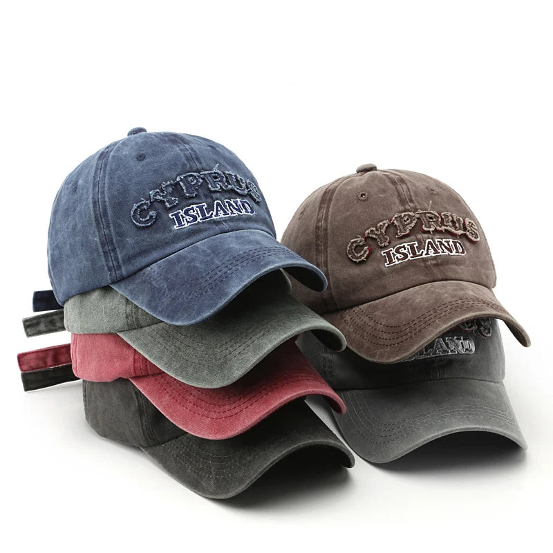 Acid Washed High Quality Unstructured Cap Add Embroidery Logo Dad Hat Cotton Material Unisex Custom Outdoor Caps