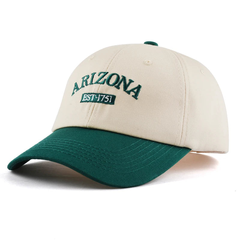 Color Block Cotton Twill Casquette Soft Unstructured Low Profile 6 Panel 2 Tone Dad Hat With Embroidery