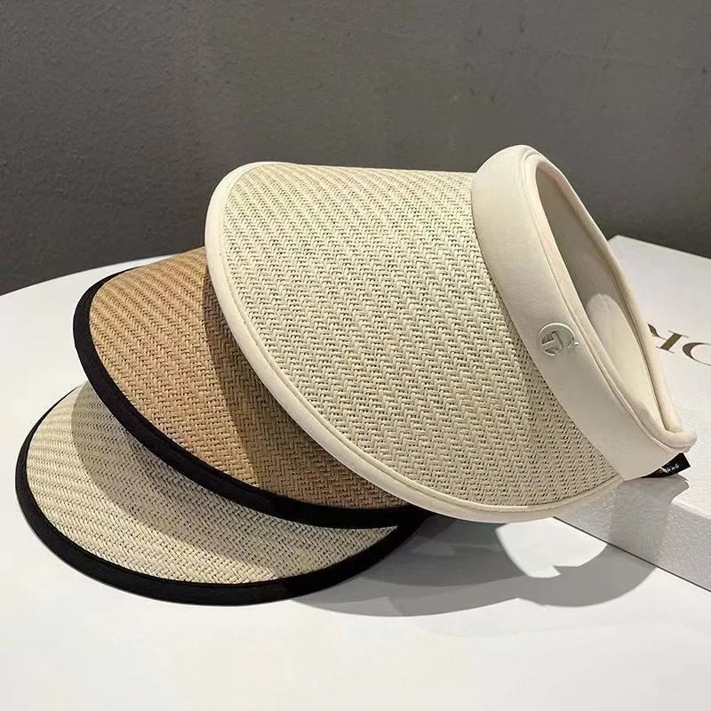 Hot-Selling New Summer New Sunshade Empty Top Hat Outdoor Travel Anti-Uv Straw Hat Sun Hat