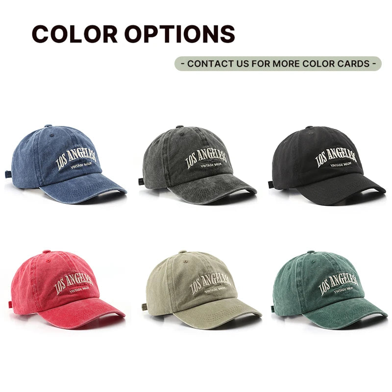 Wholesale Embroidery Logo Unisex Vintage Distressed Sport Hats Wholesale Unstructured Soft Washed Cotton Dad Baseball Caps