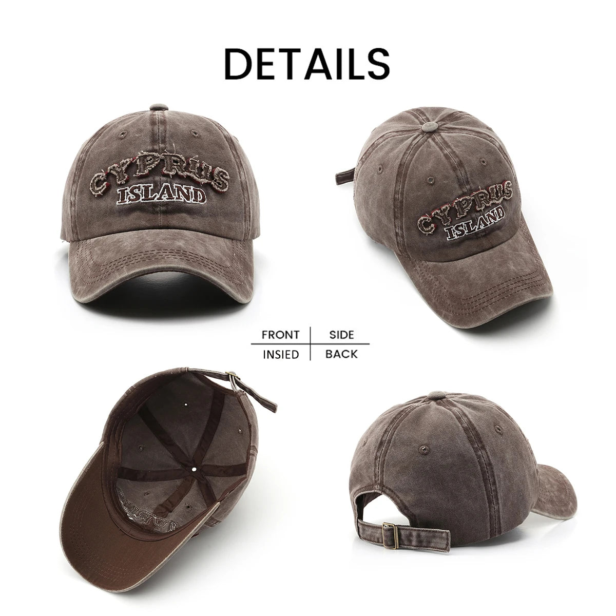 Acid Washed High Quality Unstructured Cap Add Embroidery Logo Dad Hat Cotton Material Unisex Custom Outdoor Caps