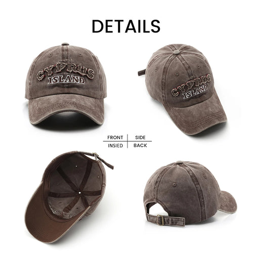 Acid Washed High Quality Unstructured Cap Add Embroidery Logo Dad Hat Cotton Material Unisex Custom Outdoor Caps