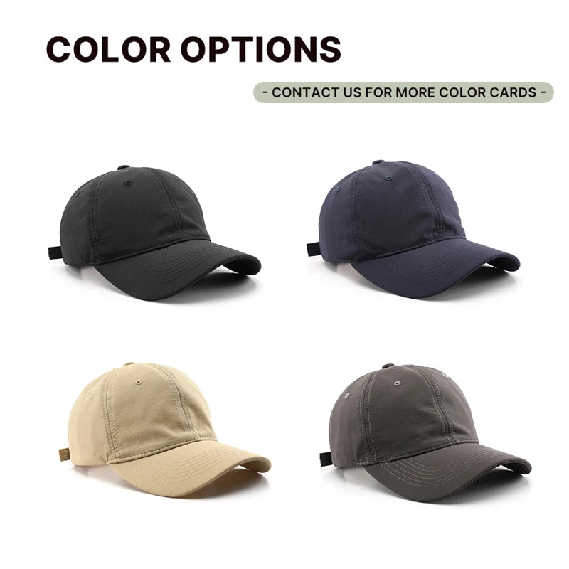 Wholesale Waterproof Quick Drying Ripstop Blank Adjustable Unstructured Plain Dad Hat Personalized Gorras Baseball Cap