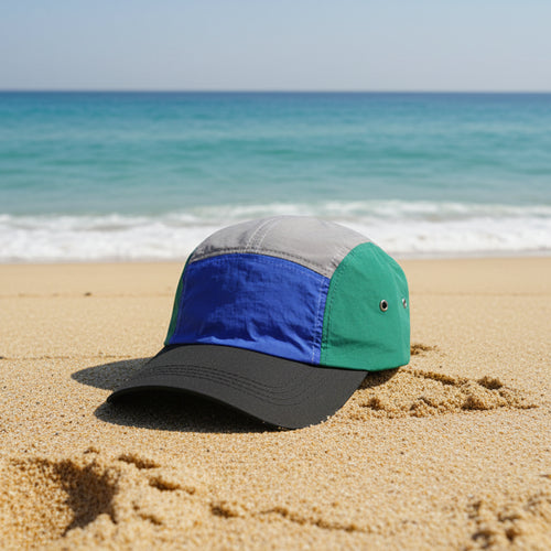 Adjustable Waterproof 5-Panel Running & Camping Cap — New Baseball Sports Hat, Nylon 5-Panel Cap & Headwear