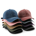 Light Washed Spring Autumn Men's Baseball Cap Curved Brim Trendy European American Style Versatile Breathable Duckbill Cap Women
