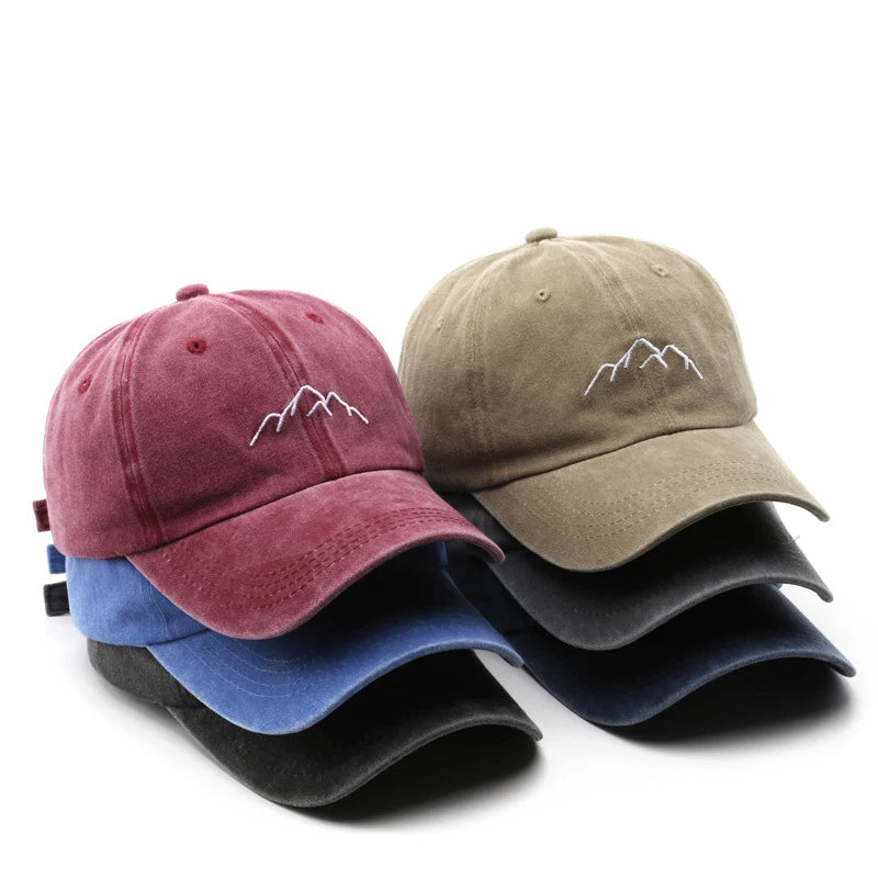 Wholesale High Quality Embroidery Logo Washed Cotton Curved Brim Classic Solid Color Casual Baseball Caps Fitted Dad Hat